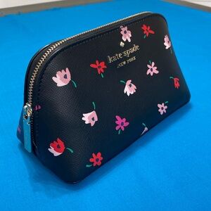 NWT Kate Spade Staci Ditsy Buds Cosmetic Case